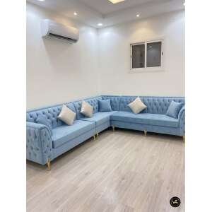 Luxury Solid Wood Modular Sofa – Elegant Comfort Series